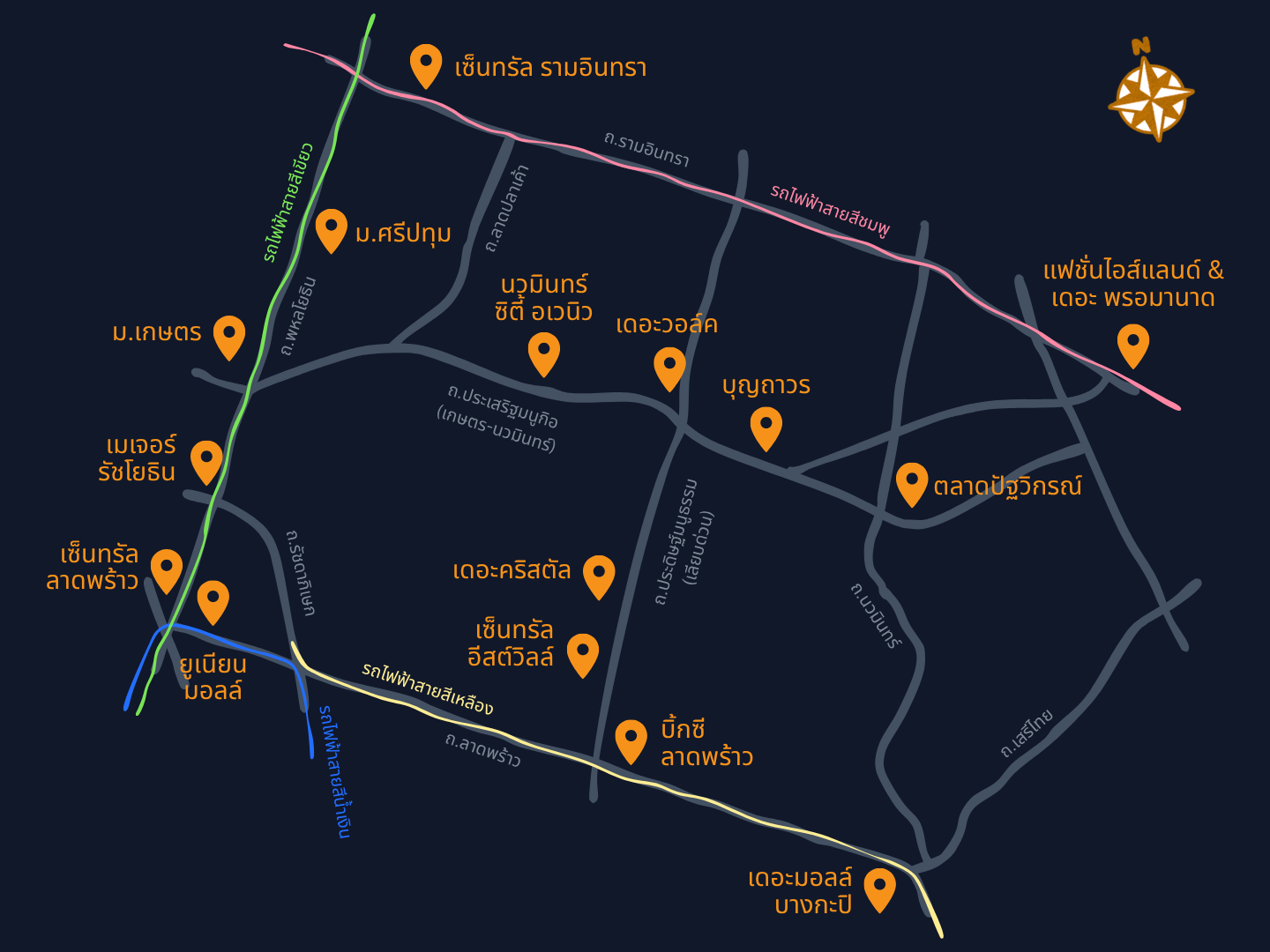 แผนที่พื้นที่ให้บริการ